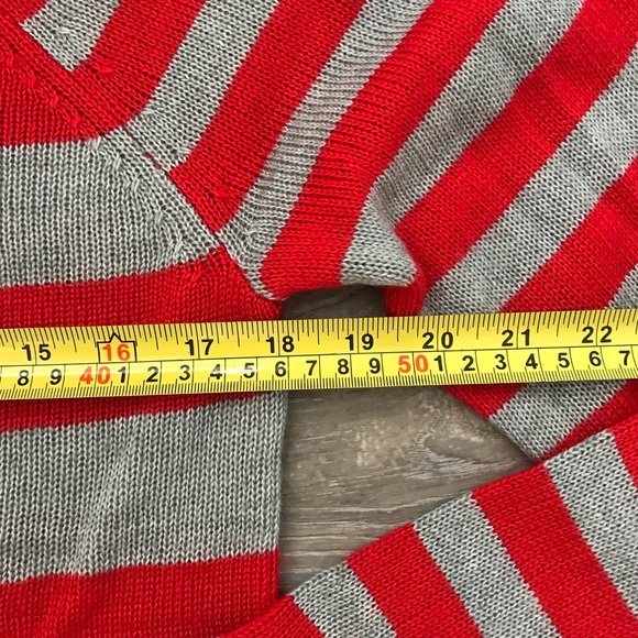 NWOT Aeropostale Grey and Red Striped Sweater Size XL - Picture 6 of 9